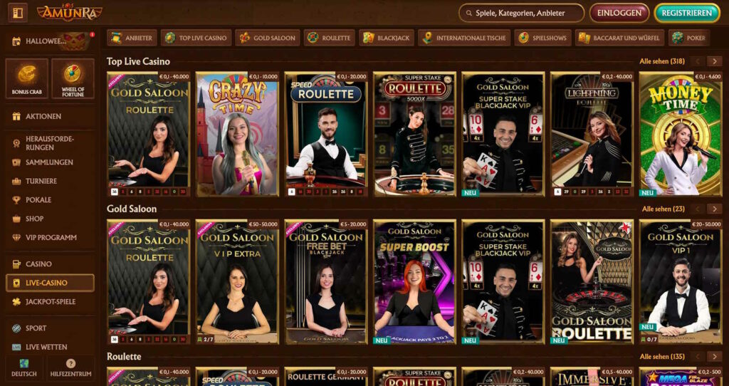 AmunRa Live Casino