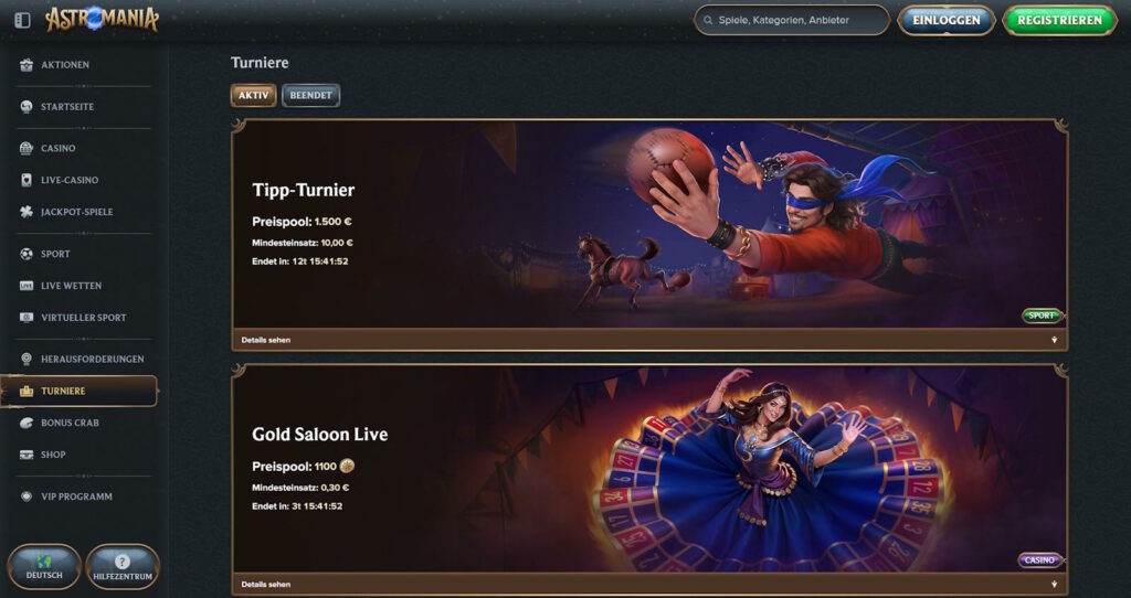 Astromania Turniere