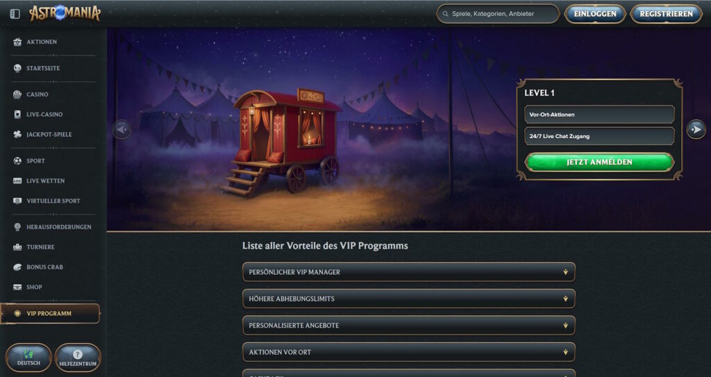 Astromania VIP Programm