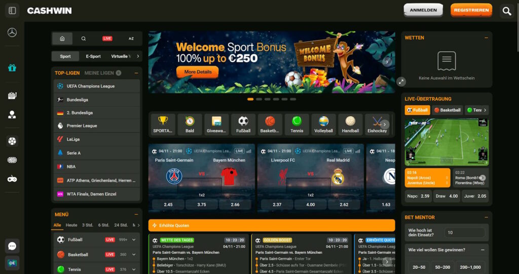 Cashwin Sportwetten