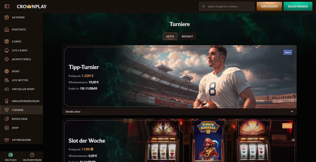 Crownplay Casino Turniere