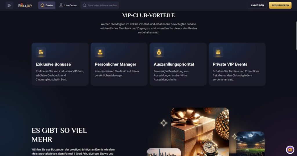 RollXO Casino VIP Club