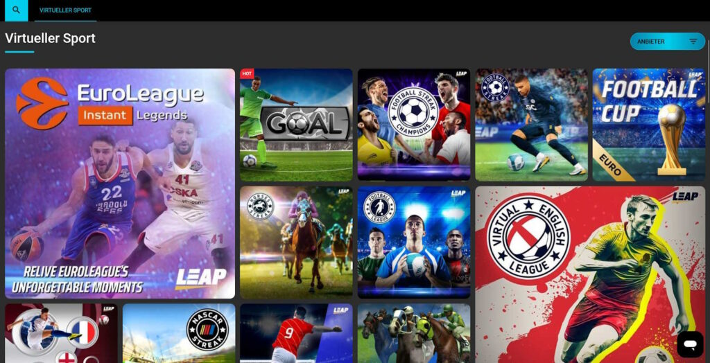 Silverplay virtueller Sport