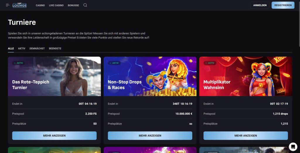 Slotlounge Turniere