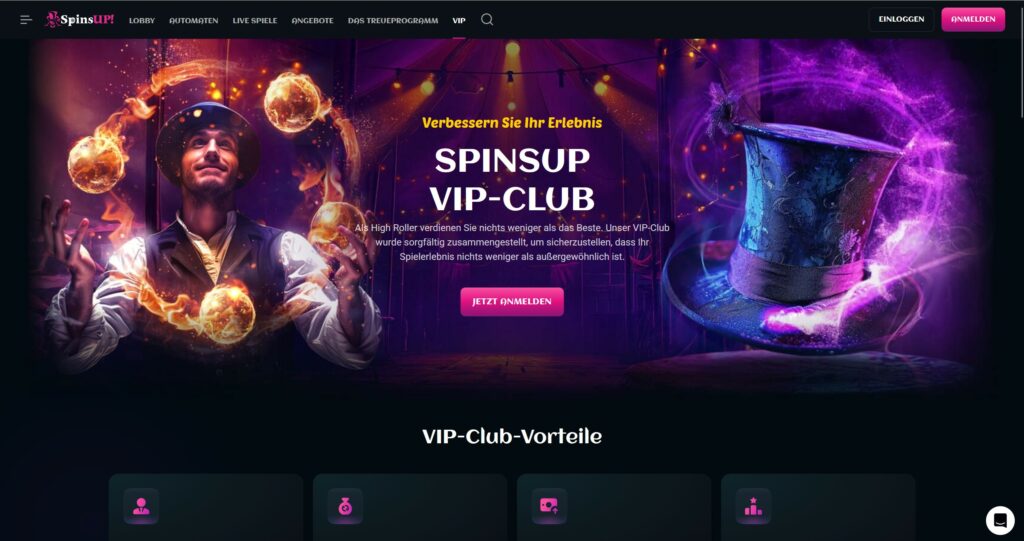 SpinsUp VIP Club