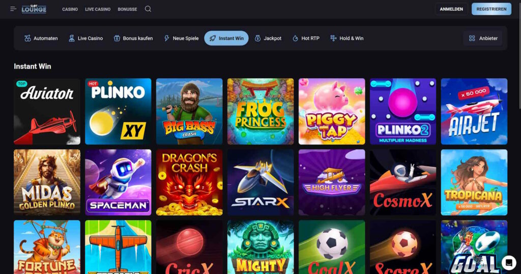 slotlounge instant win