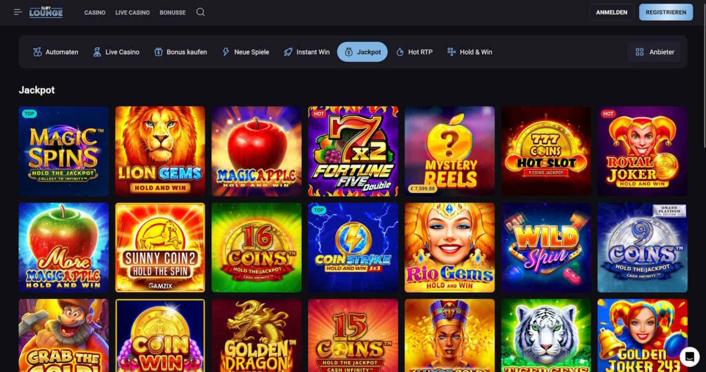 slotlounge jackpots