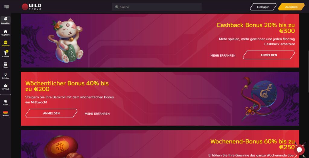 WildTokyo Bonus