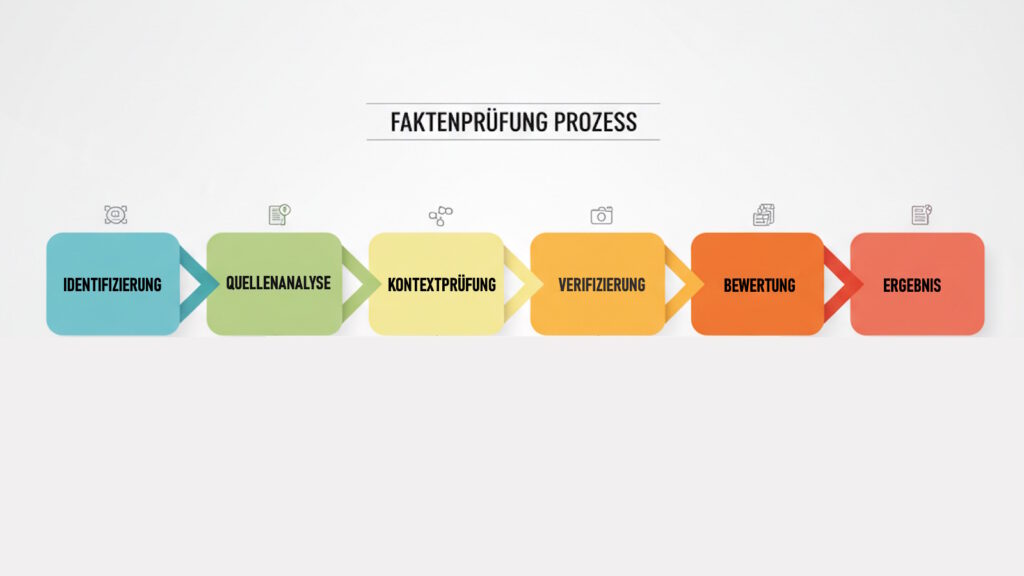 Faktencheck – Wie man Nachrichten & Informationen systematisch prüfen kann 2 Step by Step Prozess Faktencheck