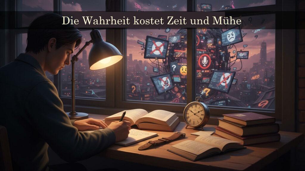 Desinformation nutzt Emotionen: Die Wahrheit kostet Zeit für Recherche 3 Gründliche Recherche schützt vor Desinformation